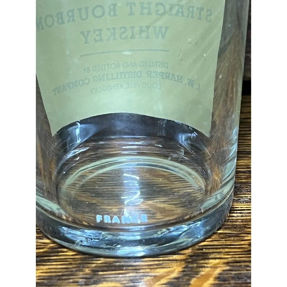 Vintage IW Harper & Old Forester Bourbon Whiskey Glasses Set of 2 France Barware